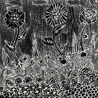 Aboriginal Artwork by Hilda Nakamarra Rogers, Lukarrara Jukurrpa, 30x30cm