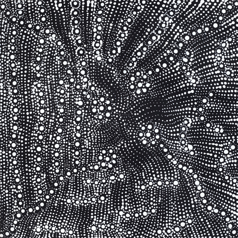 Aboriginal Artwork by Hilda Nakamarra Rogers, Lukarrara Jukurrpa, 30x30cm