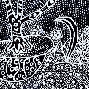 Aboriginal Art by Hilda Nakamarra Rogers, Lukarrara Jukurrpa, 30x30cm - ART ARK®