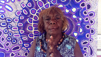 Aboriginal Artwork by Gayle Napangardi Gibson, Mina Mina Jukurrpa - Ngalyipi, 30x30cm