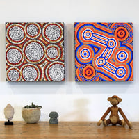 Aboriginal Artwork by Desphina Nampijinpa Brown, Mina Mina Dreaming - Ngalyipi, 30x30cm