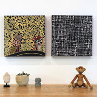 Aboriginal Artwork by Julie Nangala Robertson, Mina Mina Jukurrpa (Mina Mina Dreaming) - Ngalyipi, 30x30cm
