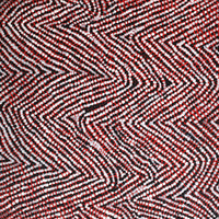 Aboriginal Artwork by Sarah Napurrurla Leo, Lukarrara Jukurrpa, 30x30cm