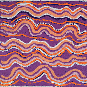 Aboriginal Artwork by Mary Napangardi Gallagher, Mina Mina Jukurrpa - Ngalyipi, 30x30cm - ART ARK®