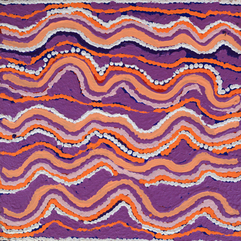 Aboriginal Artwork by Mary Napangardi Gallagher, Mina Mina Jukurrpa - Ngalyipi, 30x30cm