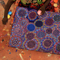 Aboriginal Artwork by Tina Napangardi Martin, Jinti-parnta Jukurrpa, 122x61cm