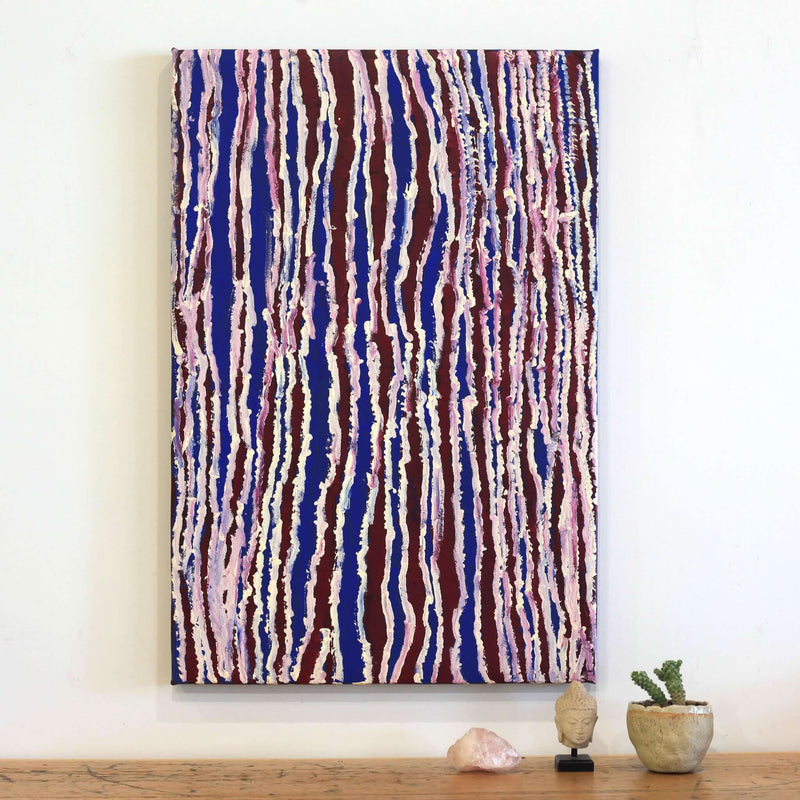 Aboriginal Artwork by Alice Nampitjinpa Dixon, Tali Tali - Sandhills, 75x50cm