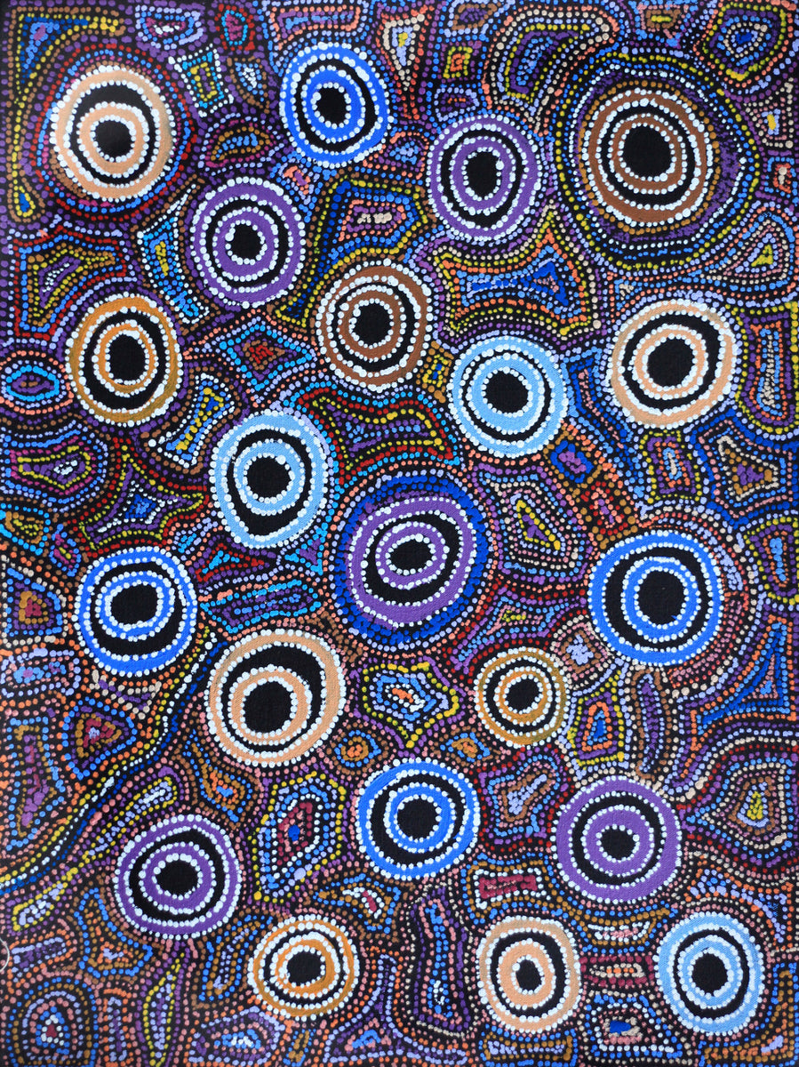 Aboriginal Art by Joy Nangala Brown, Yumari Jukurrpa, 61x46cm - ART ARK®