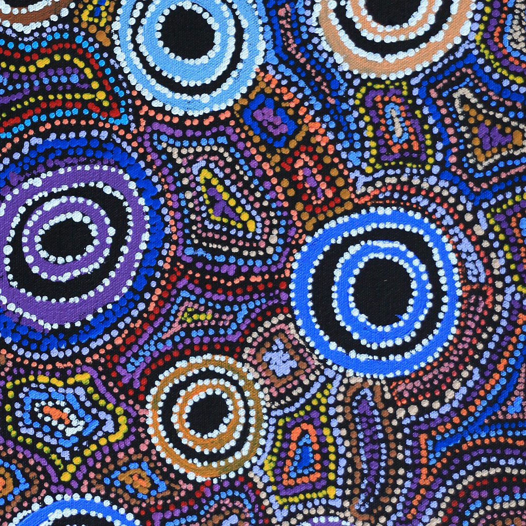 Aboriginal Art by Joy Nangala Brown, Yumari Jukurrpa, 61x46cm - ART ARK®