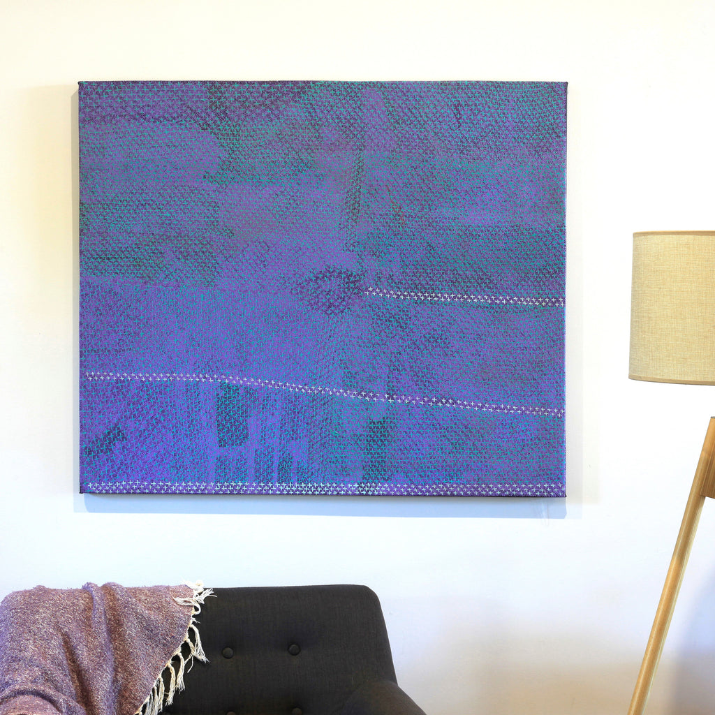 Aboriginal Artwork by Lorraine Nungarrayi Granites, Ngatijirri Jukurrpa (Budgerigar Dreaming), 107x91cm