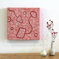 Aboriginal Artwork by Shanna Napanangka Williams, Ngapa Jukurrpa - Puyurru, 30x30cm