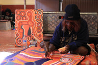 Aboriginal Artwork by Nancy Napanangka Gibson, Mina Mina Jukurrpa, 61x46cm