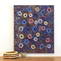 Aboriginal Artwork by Joy Nangala Brown, Yumari Jukurrpa, 91x76cm