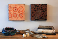 Aboriginal Artwork by Maggie Napaljarri Ross, Janganpa Jukurrpa - Mawurrji, 30x30cm