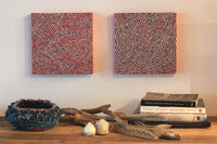 Aboriginal Artwork by Sarah Napurrurla Leo, Lukarrara Jukurrpa, 30x30cm