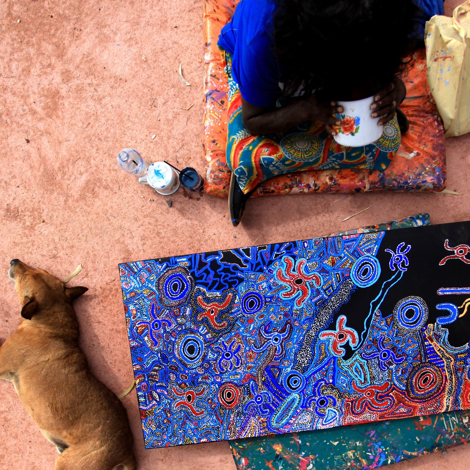 Aboriginal Artwork by Joy Nangala Brown, Yumari Jukurrpa