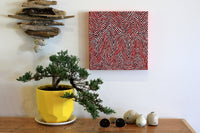 Aboriginal Artwork by Sarah Napurrurla Leo, Lukarrara Jukurrpa, 30x30cm