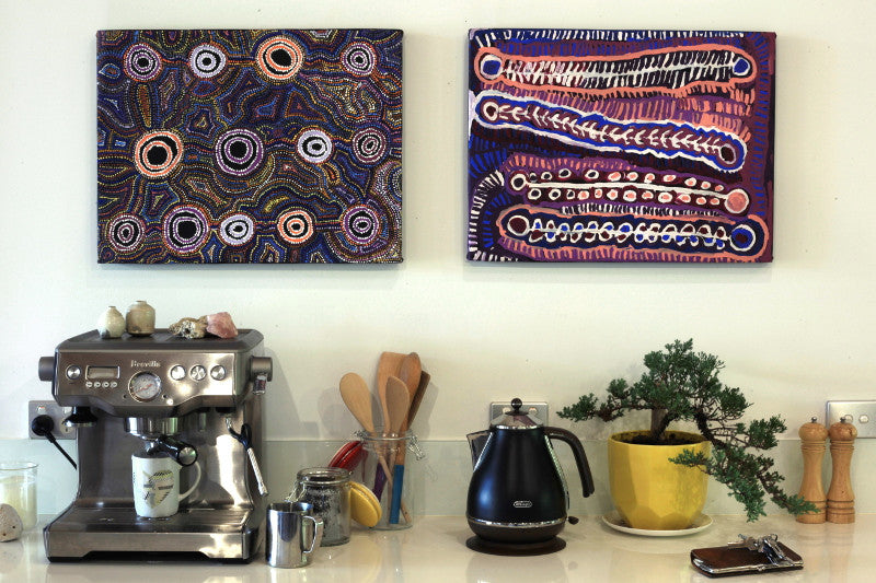 Aboriginal Art by Joy Nangala Brown, Yumari Jukurrpa, 61x46cm - ART ARK®