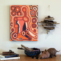 Aboriginal Artwork by Nancy Napanangka Gibson, Mina Mina Jukurrpa, 61x46cm