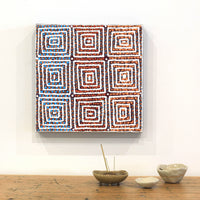 Aboriginal Artwork by Gloria Napangardi Gill, Lukarrara Jukurrpa, 30x30cm