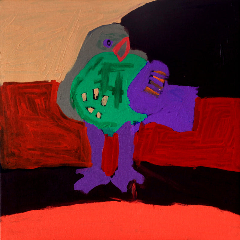 Aboriginal Artwork by Karen Napaljarri Barnes, Warlawurru Jukurrpa, 46x46cm