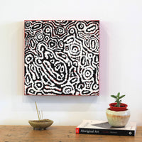 Aboriginal Artwork by Magda Nakamarra Curtis, Lappi Lappi Jukurrpa, 30x30cm