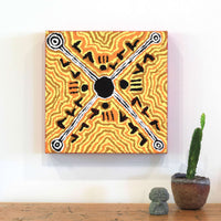 Aboriginal Artwork by Alma Nangala Robertson, Mina Mina Jukurrpa (Mina Mina Dreaming) - Ngalyipi, 30x30cm