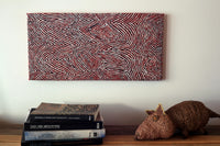 Aboriginal Artwork by Sarah Napurrurla Leo, Lukarrara Jukurrpa, 61x30cm