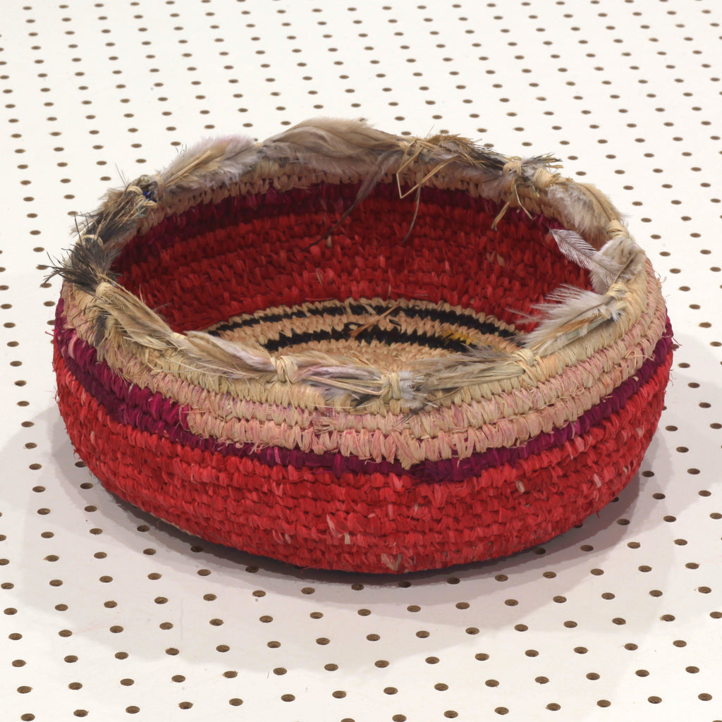 Aboriginal Artwork by Priscilla Singer, Iwantja - Tjanpi Basket