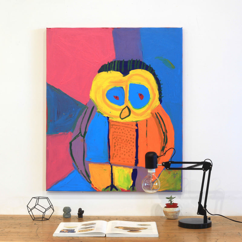 Aboriginal Artwork by Karen Napaljarri Barnes, Jurlpu kuja kalu nyinami Yurntumu-wana, 91x76cm