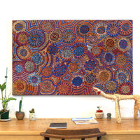 Aboriginal Artwork by Tina Napangardi Martin, Jinti-parnta Jukurrpa, 122x76cm