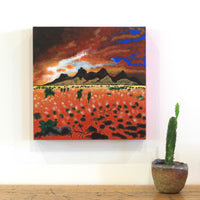 Aboriginal Artwork by Danny Japaljarri France, Nguru Yurntumu-wana (Country around Yuendumu), 30x30cm