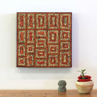 Aboriginal Artwork by Karen Napanangka McCormick, Pikilyi Jukurrpa, 30x30cm
