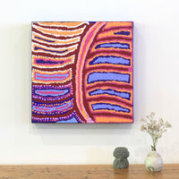 Aboriginal Art by Pamela Napurrurla Walker, Yumari Jukurrpa (Yumari Dreaming), 30x30cm - ART ARK®