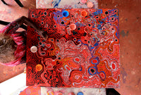 Aboriginal Artwork by Mary Napangardi Brown, Mina Mina Jukurrpa - Ngalyipi, 107x91cm