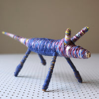 Aboriginal Artwork by Rochelle Ferguson - Tjanpi Papa (dog) Sculpture