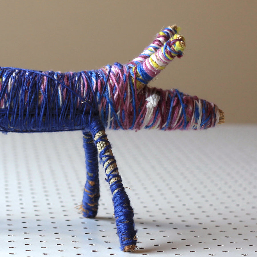 Aboriginal Artwork by Rochelle Ferguson - Tjanpi Papa (dog) Sculpture