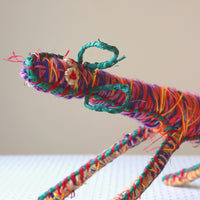 Aboriginal Artwork by Martha Protty - Tjanpi Papa (dog) Sculpture