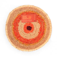 Aboriginal Artwork by Tjanpi basket, Ruth Bates, Warakurna ( 32-33cm)