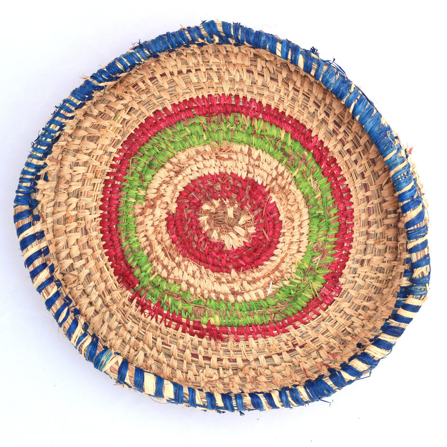 Aboriginal Artwork by Tjanpi basket, Nanana Jackson, Warakurna ( 30-33cm)