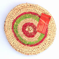 Aboriginal Artwork by Tjanpi basket, Nanana Jackson, Warakurna ( 30-33cm)