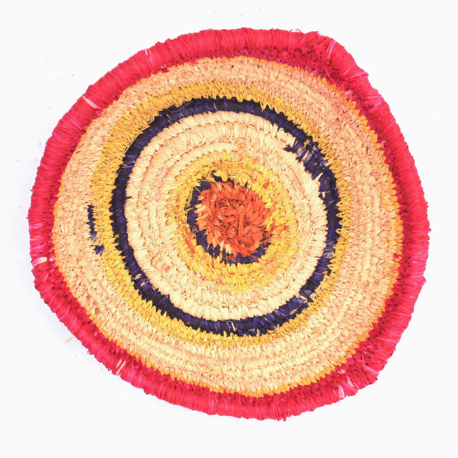 Aboriginal Artwork by Tjanpi basket, Anrupa Ginger, Docker River (24-26cm)