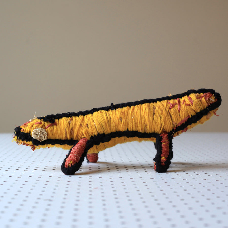 Aboriginal Artwork by Nora Davidson - Tjanpi Tinka (goanna) Sculpture