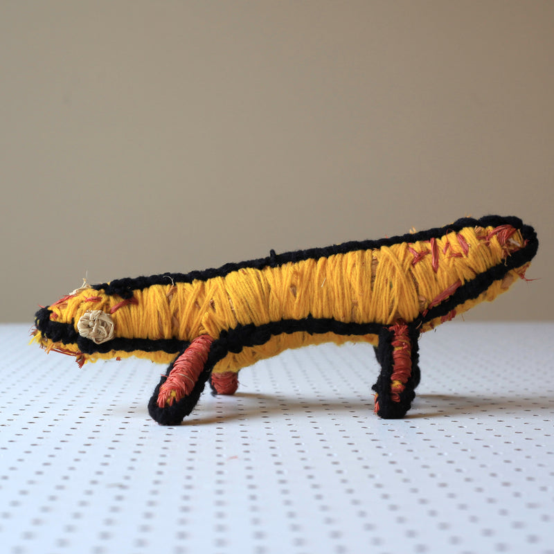 Aboriginal Artwork by Nora Davidson - Tjanpi Tinka (goanna) Sculpture