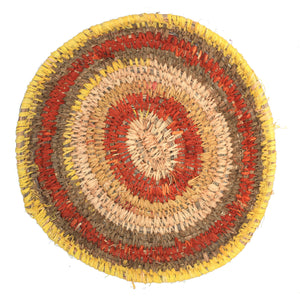 Aboriginal Artwork by Tjanpi basket, Eunice Yunurupa Porter, Warakurna (30-31cm) - ART ARK®