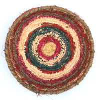 Aboriginal Artwork by Tjanpi basket, Julie Brumby, Mutitjulu (23-24cm)