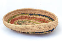 Aboriginal Artwork by Tjanpi basket, Angaliya Mitchell, Papulankutja (34x26cm)