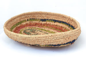 Aboriginal Artwork by Tjanpi basket, Angaliya Mitchell, Papulankutja (34x26cm) - ART ARK®