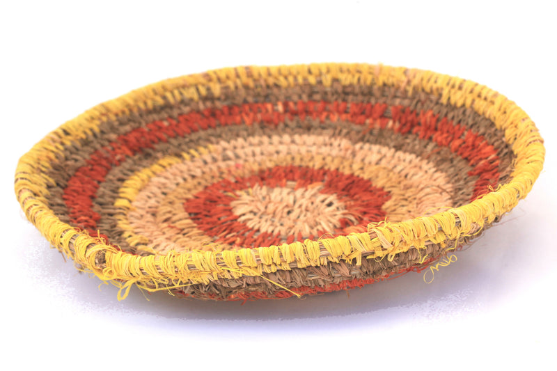 Aboriginal Artwork by Tjanpi basket, Eunice Yunurupa Porter, Warakurna (30-31cm)