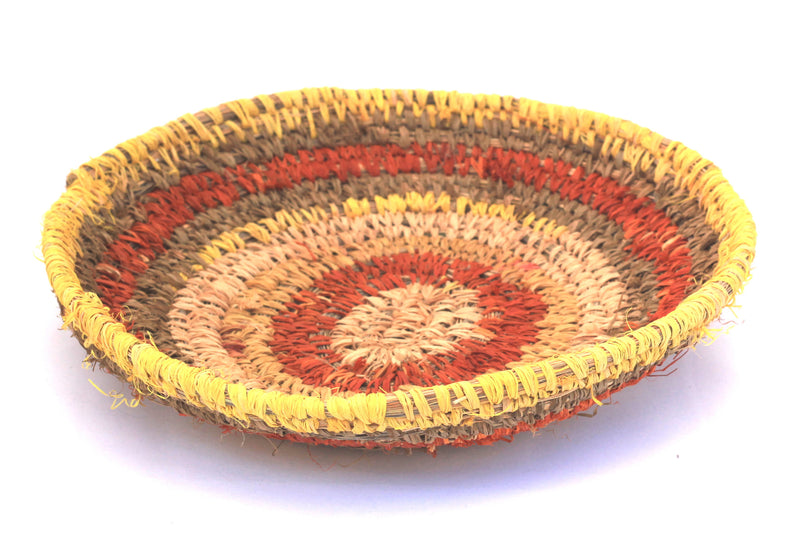 Aboriginal Artwork by Tjanpi basket, Eunice Yunurupa Porter, Warakurna (30-31cm)